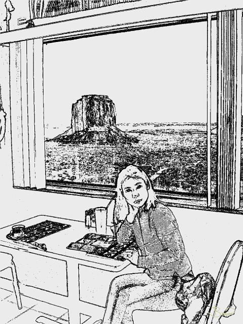 DSC01222-a1.JPG - Girl in Navajo Coffee Shop