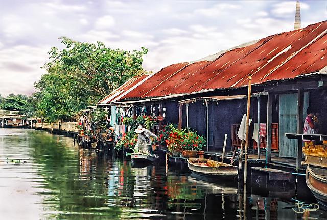 canalscene-1-c4.tif - Klong, Bangkok