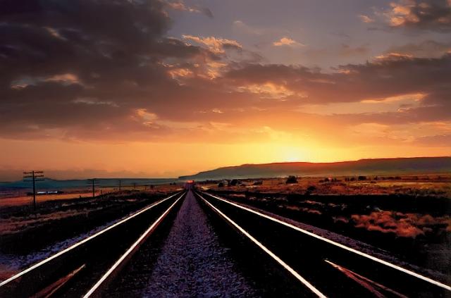 route66-3.tif - Tracks, Near Route 66, Kingman Az